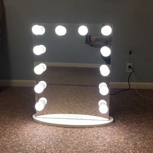 Impact Upright Hollywood Frameless Mirror